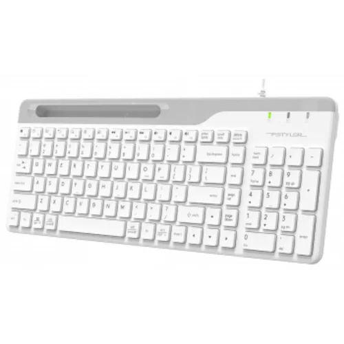 Клавиатура A4Tech Fstyler FK25 белый/серый USB slim Клавиатура A4Tech Fstyler FK25 белый/серый USB slim